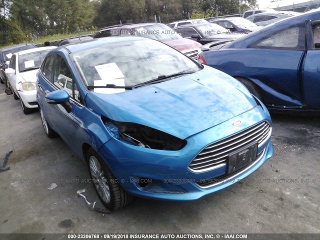 3FADP4CJ1EM211999 - 2014 FORD FIESTA TITANIUM BLUE photo 1