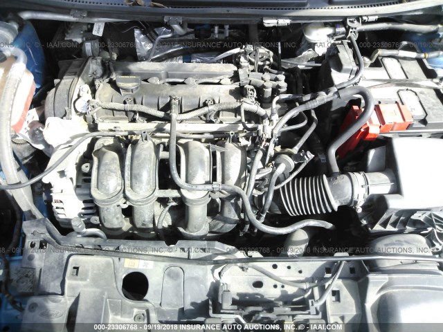 3FADP4CJ1EM211999 - 2014 FORD FIESTA TITANIUM BLUE photo 10