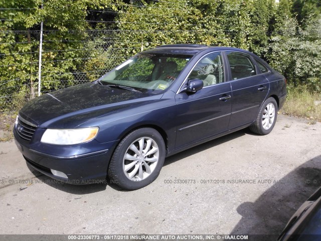 KMHFC46FX6A035759 - 2006 HYUNDAI AZERA SE/LIMITED Dark Blue photo 2