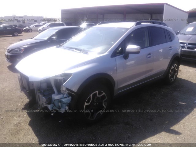 JF2GPABC2H9205710 - 2017 SUBARU CROSSTREK PREMIUM ვერცხლისფერი ფოტო 2