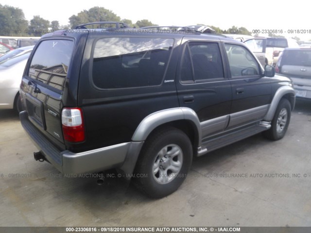 JT3GN87R310181930 - 2001 TOYOTA 4RUNNER LIMITED BLACK photo 4