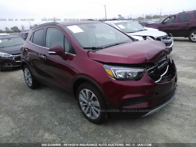 KL4CJASB2JB585050 - 2018 BUICK ENCORE PREFERRED Марун фото 1