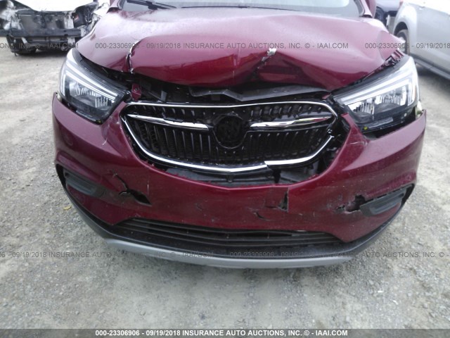 KL4CJASB2JB585050 - 2018 BUICK ENCORE PREFERRED Марун фото 6