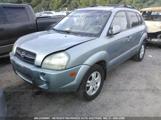 KM8JN12D36U255377 - 2006 HYUNDAI TUCSON GLS/LIMITED GREEN photo 2