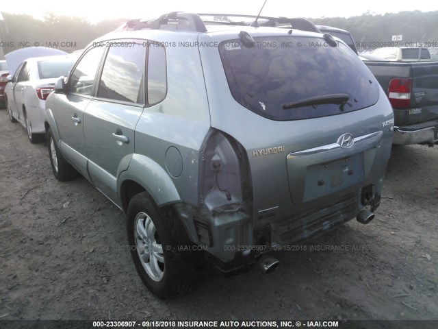 KM8JN12D36U255377 - 2006 HYUNDAI TUCSON GLS/LIMITED GREEN photo 3