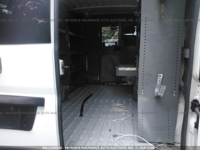 3C6TRVAG0GE104959 - 2016 RAM PROMASTER 1500 1500 STANDARD WHITE photo 8