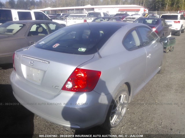JTKDE177450006251 - 2005 TOYOTA SCION TC 银色 照片 4