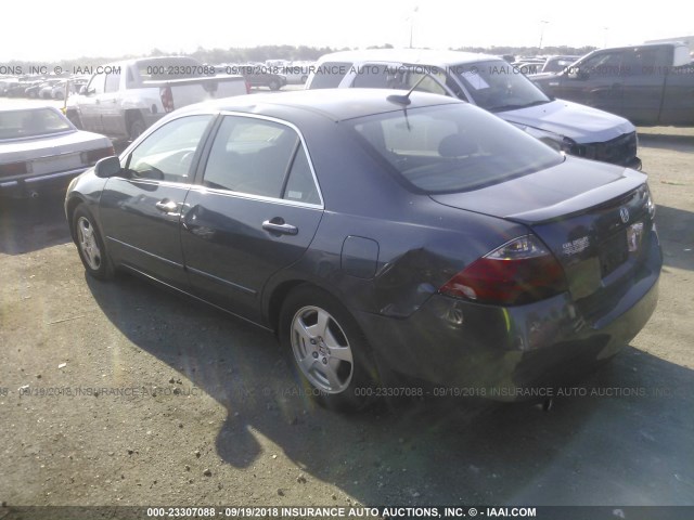 JHMCN36416C003876 - 2006 HONDA ACCORD HYBRID GRAY photo 3