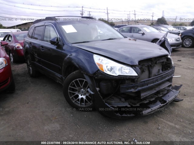 4S4BRBNCXE3275972 - 2014 SUBARU OUTBACK 2.5I LIMITED BLUE photo 1