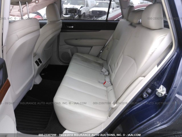 4S4BRBNCXE3275972 - 2014 SUBARU OUTBACK 2.5I LIMITED BLUE photo 8