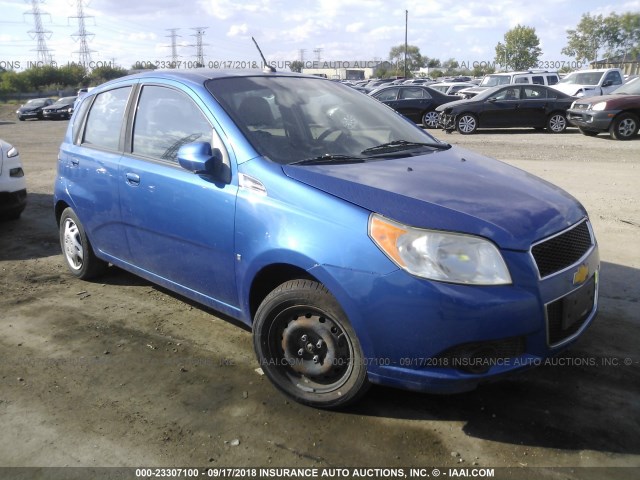 KL1TD66E99B340912 - 2009 CHEVROLET AVEO LS/LT ლურჯი ფოტო 1