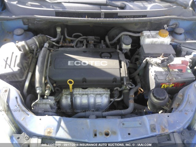 KL1TD66E99B340912 - 2009 CHEVROLET AVEO LS/LT ლურჯი ფოტო 10