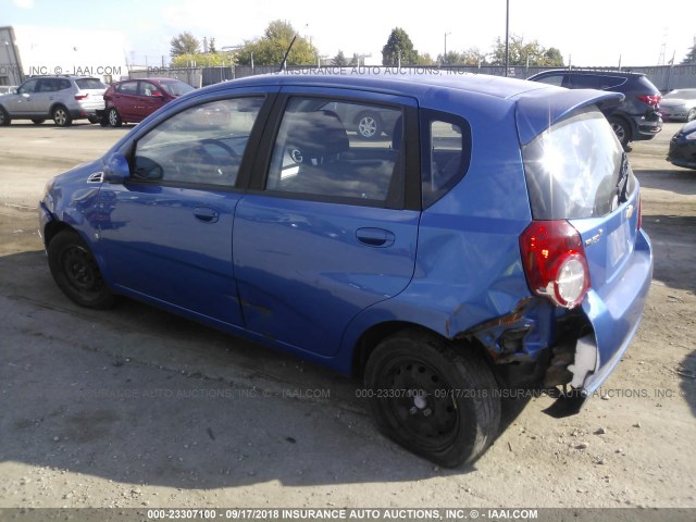 KL1TD66E99B340912 - 2009 CHEVROLET AVEO LS/LT ლურჯი ფოტო 3