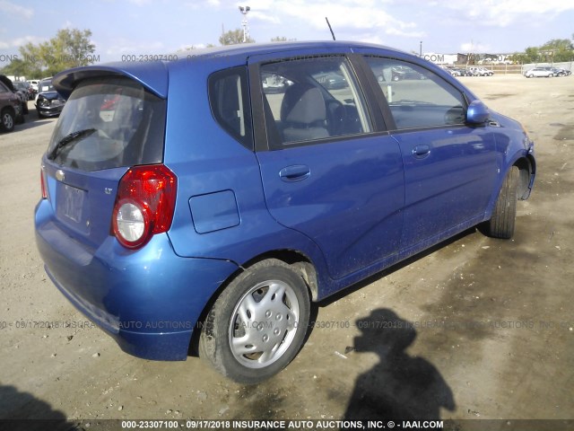 KL1TD66E99B340912 - 2009 CHEVROLET AVEO LS/LT ლურჯი ფოტო 4
