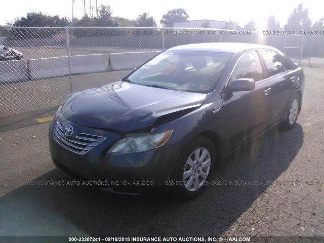 4T1BB46K89U084461 - 2009 TOYOTA CAMRY HYBRID GRAY photo 2