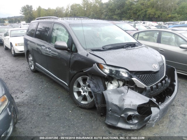 5TDXK3DC3DS378881 - 2013 TOYOTA SIENNA SPORT GRAY photo 1