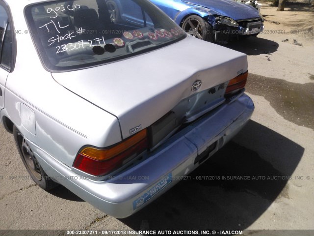 1NXAE09B5RZ199140 - 1994 TOYOTA COROLLA LE/DX 蓝色 照片 6