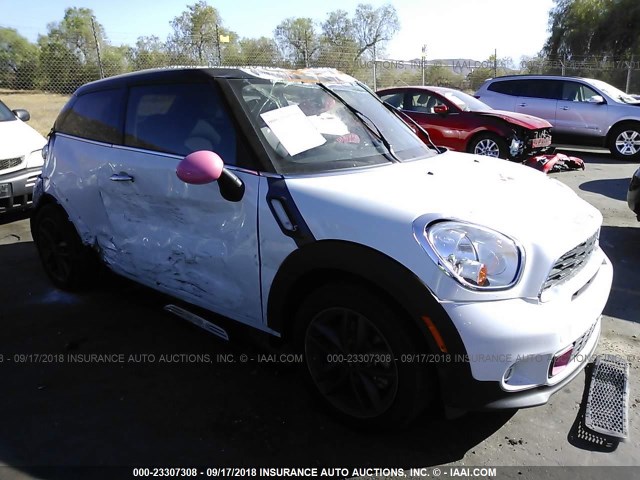 WMWSS5C52DWN66619 - 2013 MINI COOPER S PACEMAN WHITE photo 1