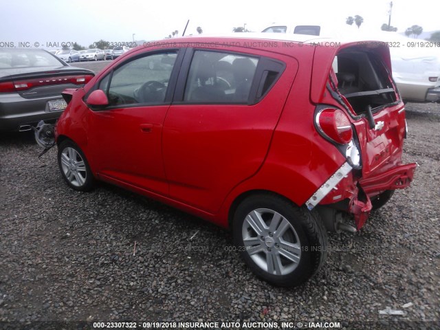 KL8CD6S92DC534808 - 2013 CHEVROLET SPARK 1LT RED photo 3