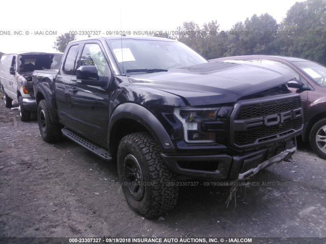 1FTEX1RG1JFD01138 - 2018 FORD F150 RAPTOR BLACK photo 1