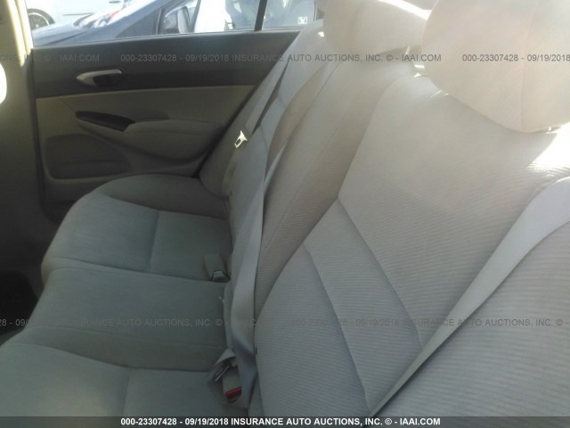 2HGFA1F59AH565958 - 2010 HONDA CIVIC LX WHITE photo 8