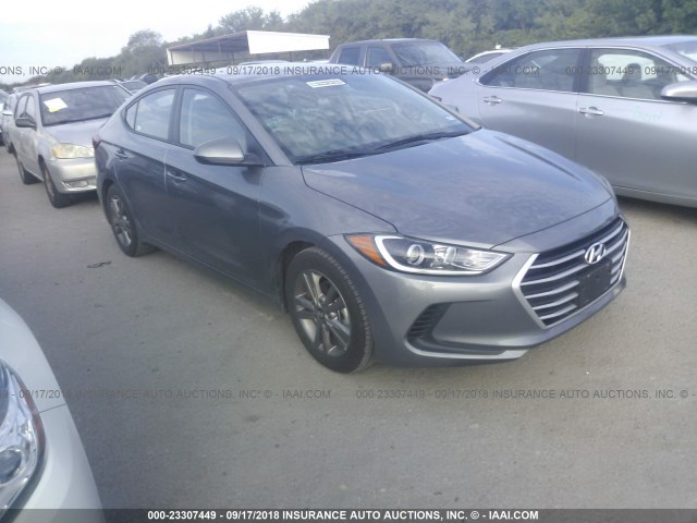 5NPD84LF3JH240956 - 2018 HYUNDAI ELANTRA SEL/VALUE/LIMITED GRAY photo 1