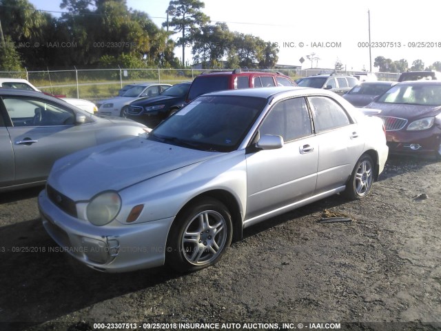 JF1GD67572G501250 - 2002 SUBARU IMPREZA RS SILVER photo 2