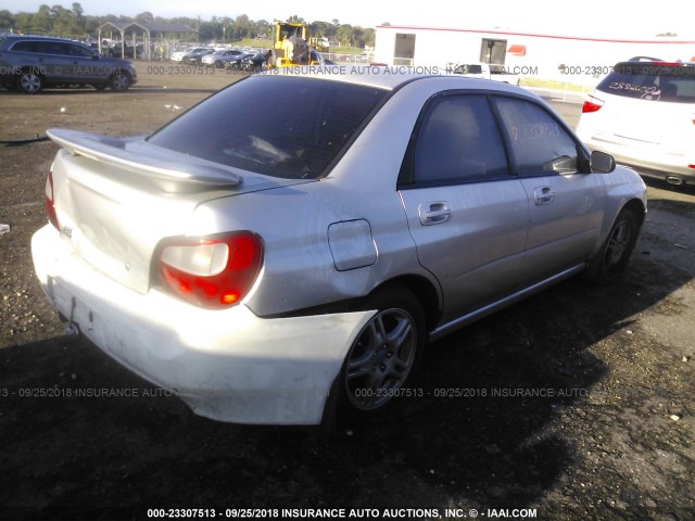 JF1GD67572G501250 - 2002 SUBARU IMPREZA RS SILVER photo 4