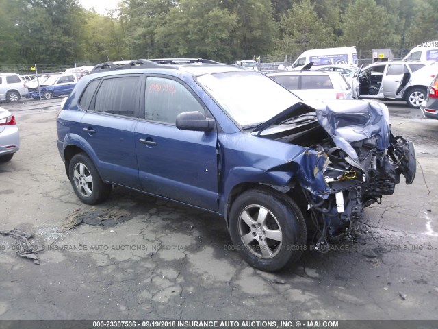 KM8JM12B06U412803 - 2006 HYUNDAI TUCSON GL BLUE photo 1