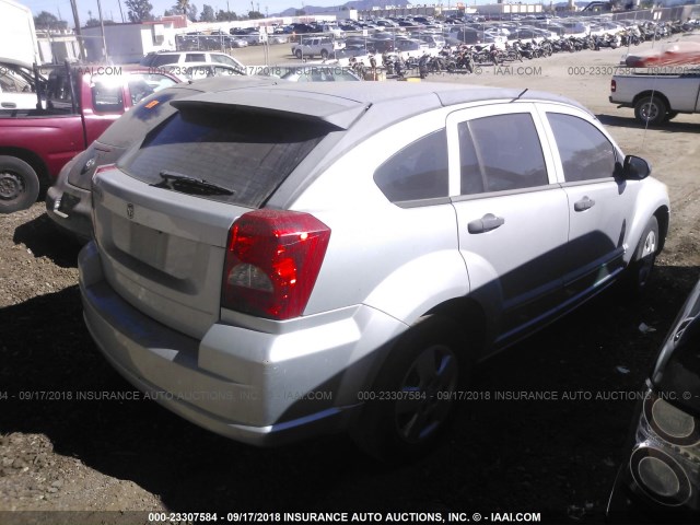 1B3HB28B27D245871 - 2007 DODGE CALIBER SILVER photo 4