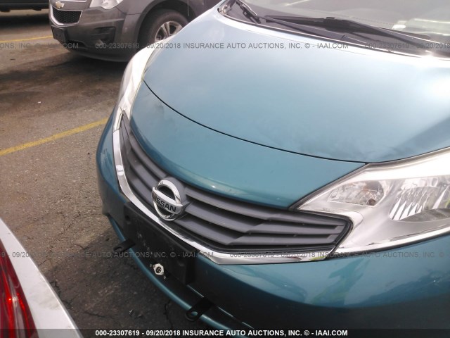 3N1CE2CP8EL426499 - 2014 NISSAN VERSA NOTE S/S PLUS/SV/SL BLUE photo 6