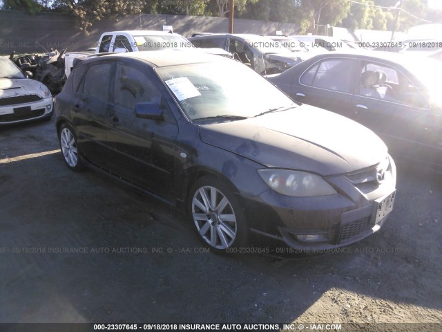 JM1BK34M971686075 - 2007 MAZDA SPEED 3 BLACK photo 1
