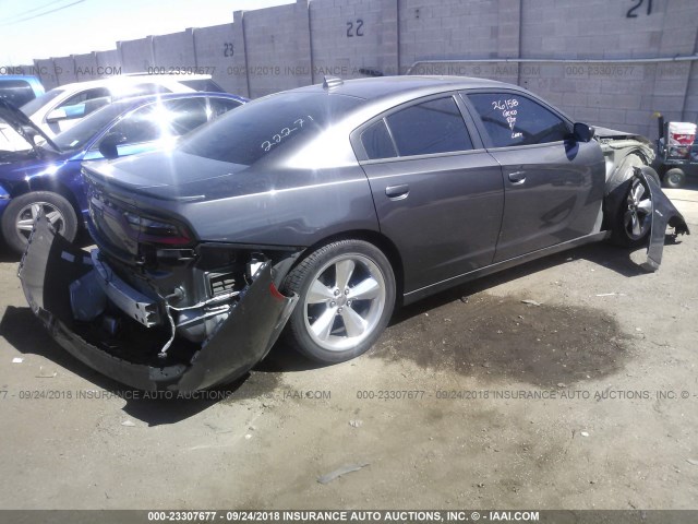 2C3CDXCT0FH854172 - 2015 DODGE CHARGER R/T GRAY photo 4