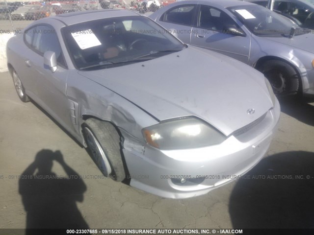 KMHHN65F86U210332 - 2006 HYUNDAI TIBURON GT/SE/GT LIMITED SILVER photo 1