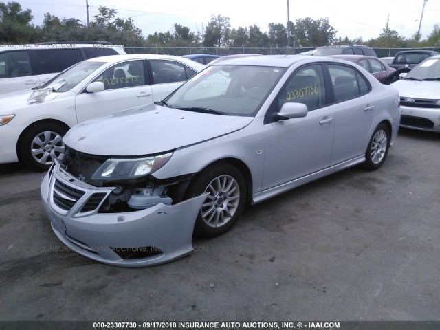 YS3FA4CY0A1614650 - 2010 SAAB 9-3 2.0T SILVER photo 2