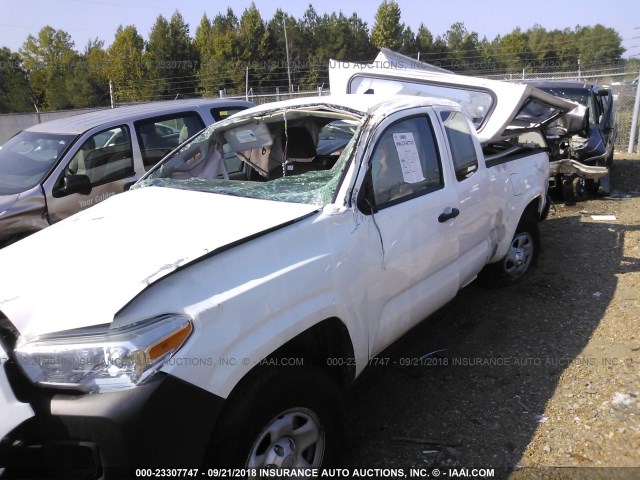 5TFRX5GN1JX119038 - 2018 TOYOTA TACOMA ACCESS CAB/SR/SR5/TRD SPT WHITE photo 6