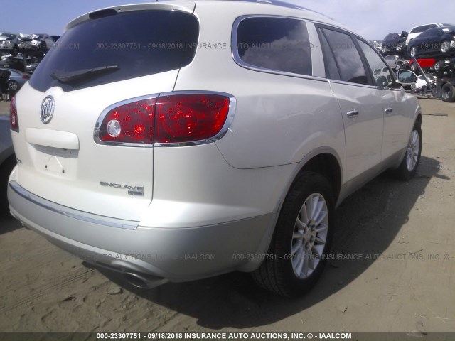 5GAER237X8J298080 - 2008 BUICK ENCLAVE CXL თეთრი ფოტო 4