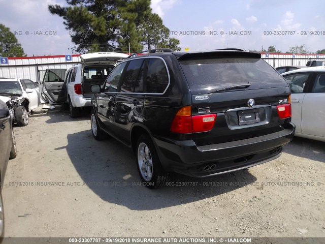 5UXFB33573LH44230 - 2003 BMW X5 4.4I BLACK photo 3