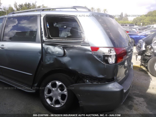 5TDZA23C14S030455 - 2004 TOYOTA SIENNA CE/LE Light Blue photo 6