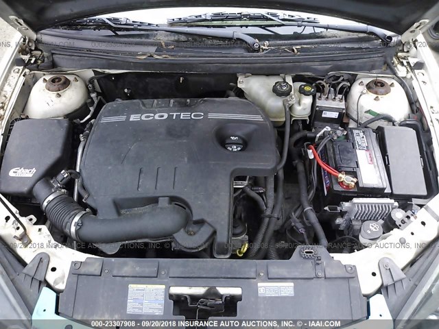 1G2ZF57B484261991 - 2008 PONTIAC G6 VALUE LEADER/BASE WHITE photo 10