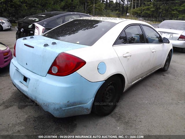 1G2ZF57B484261991 - 2008 PONTIAC G6 VALUE LEADER/BASE WHITE photo 4