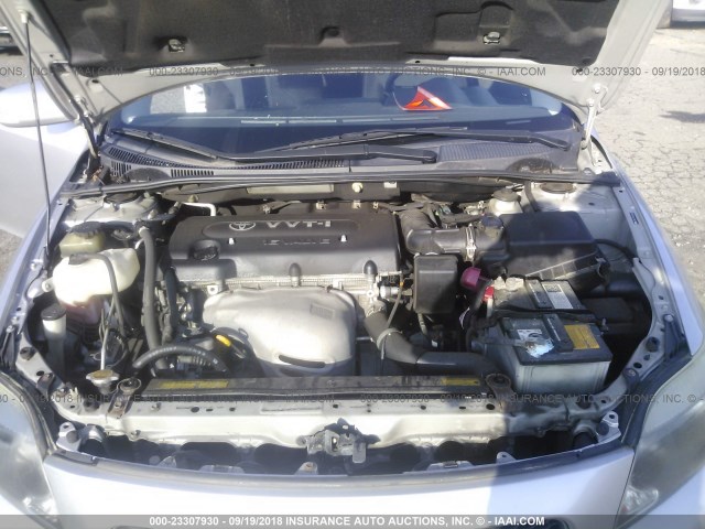 JTKDE177X60121292 - 2006 TOYOTA SCION TC 银色 照片 10