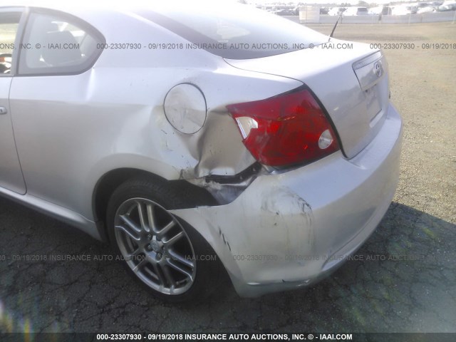 JTKDE177X60121292 - 2006 TOYOTA SCION TC 银色 照片 6