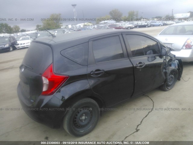 3N1CE2CP0EL437934 - 2014 NISSAN VERSA NOTE S/S PLUS/SV/SL BLACK photo 4