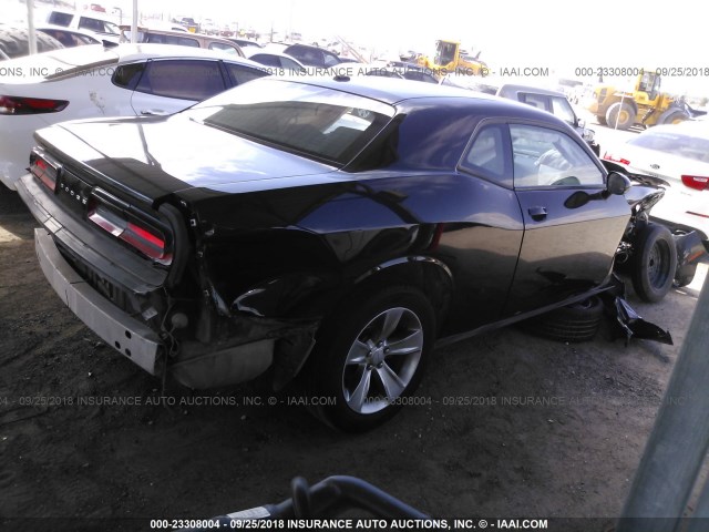 2C3CDZAG3FH909621 - 2015 DODGE CHALLENGER SXT BLACK photo 4