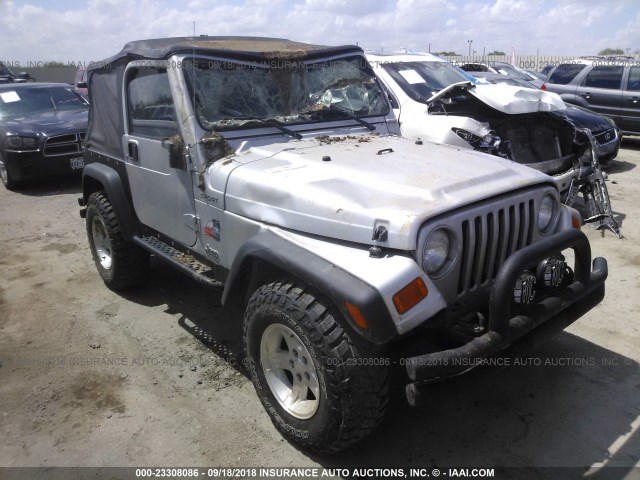 1J4FA49S16P783780 - 2006 JEEP WRANGLER / TJ SPORT SILVER photo 1