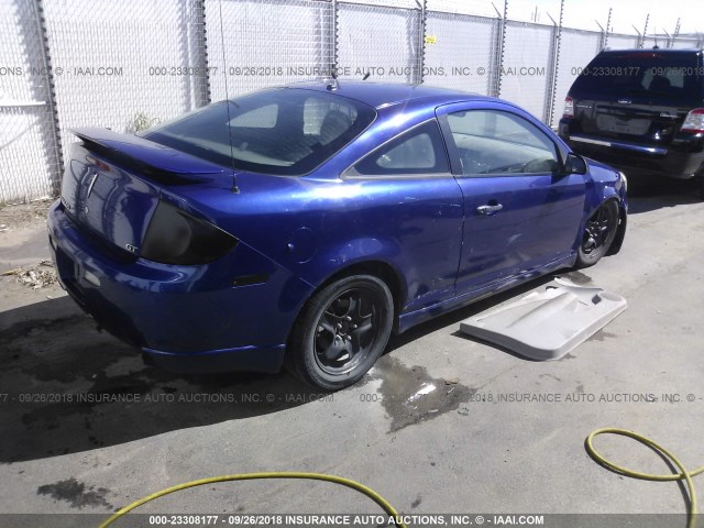 1G2AN15B877293786 - 2007 PONTIAC G5 GT BLUE photo 4