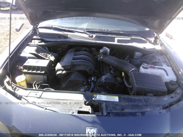 2B3KA43R07H815877 - 2007 DODGE CHARGER SE/SXT GRAY photo 10