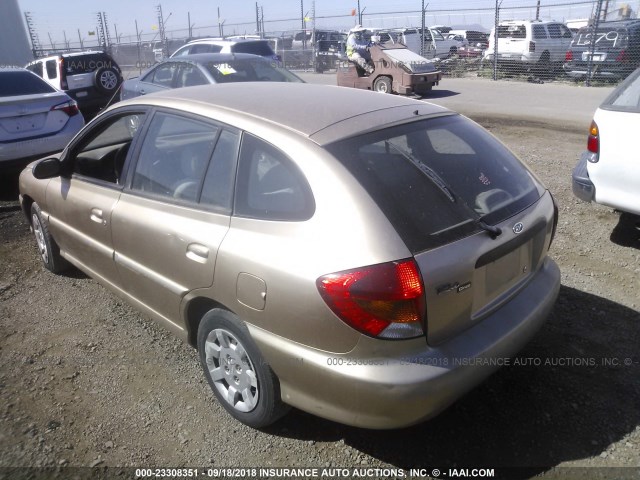 KNADC163426087009 - 2002 KIA RIO CINCO GOLD photo 3