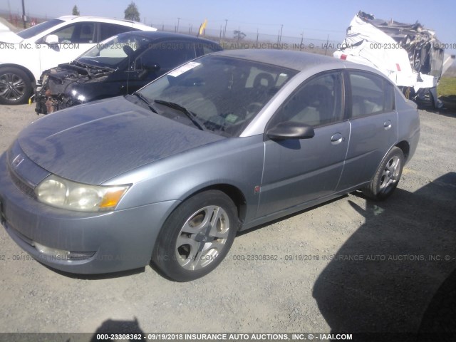 1G8AL52F73Z204461 - 2003 SATURN ION LEVEL 3 BLUE photo 2